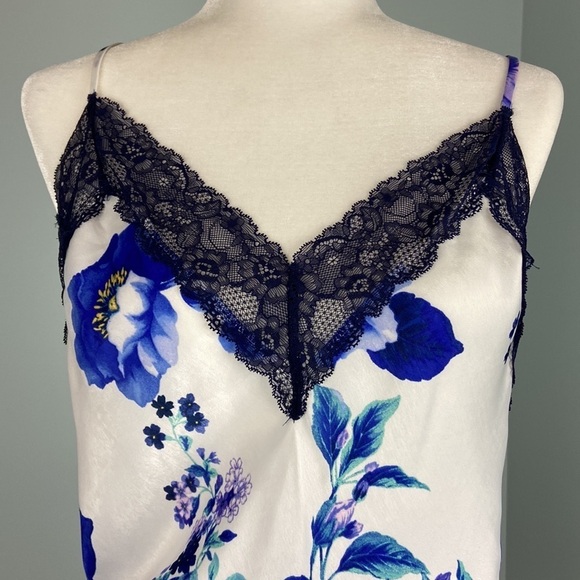 Linea Donatella Sz M Anthea Lace-Trim Camisole Top and Shorts Pajama Set - Picture 8 of 14